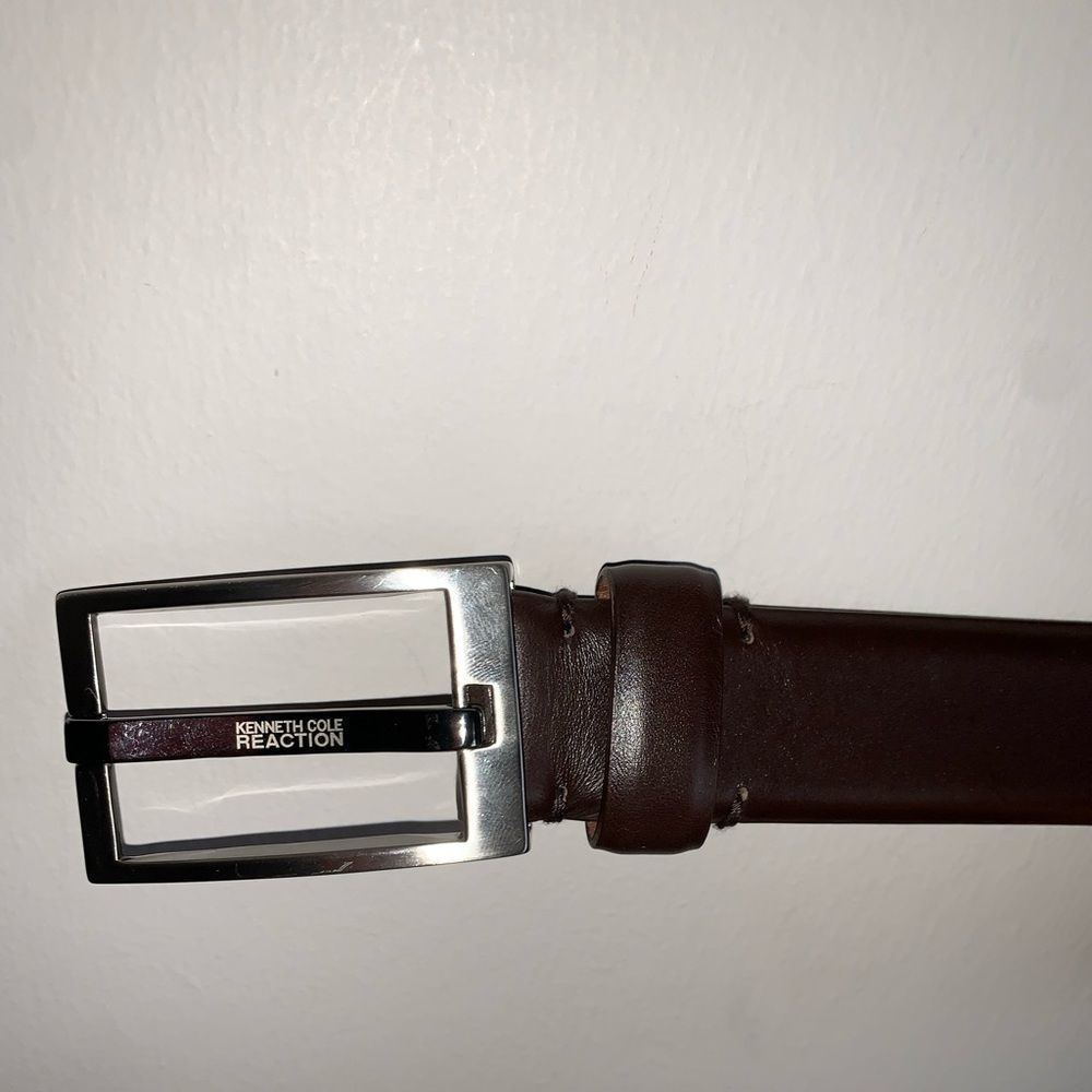Kenneth Cole Mens Belt Brown Leather Size Large XL 36 90
